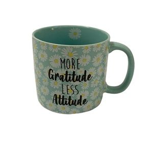 Coco + Lola More Gratitude Less Attitude Coffee Tea Floral Mug